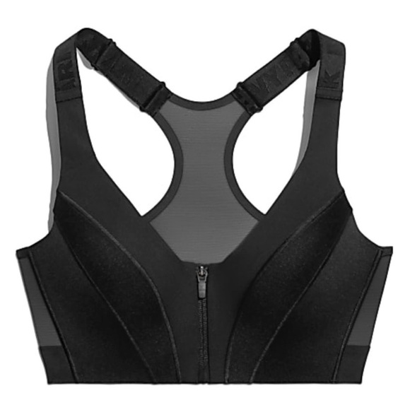 Adidas X IVY PARK IVP Zip Front Medium Impact Sports Bra Black 4X - Picture 3 of 7